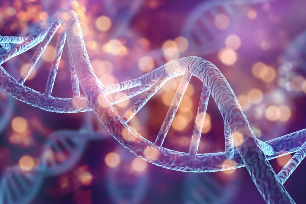 Human Cell Biology DNA Strands Molecular Structure Illustration⁠(Photo by Billion Images)